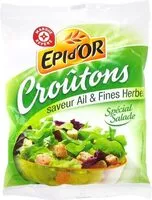 Mängden socker i Croutons salade ail et fines herbes