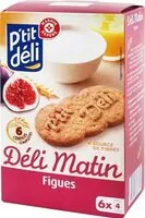 Mängden socker i Biscuits petit déjeuner à la figue