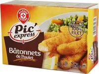 Mängden socker i Bâtonnets de Poulet