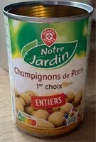 Mängden socker i Champignons de Paris 1er choix entiers
