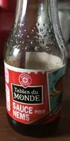 Mängden socker i Tables du monde - Sauce pour nems