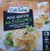 Mängden socker i Mini gratins aux 3 légumes x 4