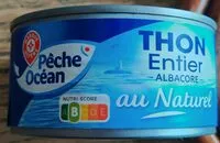 Mängden socker i Thon entier Albacore au naturel