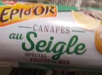 Mängden socker i Canapés au Seigle spécial fruits de mer