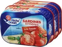 Mängden socker i Sardines entières à la tomates x 3