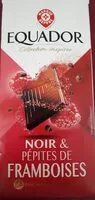 Mängden socker i Chocolat noir aux pépites de framboises