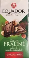Mängden socker i Chocolat noir fourré praliné