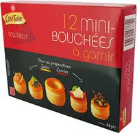 Mängden socker i Mini Bouchées à garnir, x12