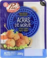 Mängden socker i Accras de morue