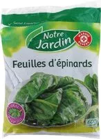 Mängden socker i Feuilles D'épinards Surgelées, Portionnables, Notre Jardin