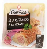 Mängden socker i 2 friands à la viande