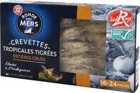 Mängden socker i Crevettes géantes tigrées crues de Madagascar 16/24 Label Rouge ASC - boîte