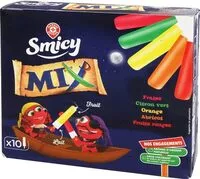 Mängden socker i Bâtonnets mix lait et fruits x 10