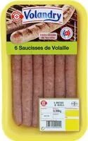 Mängden socker i 6 Saucisses de Volaille
