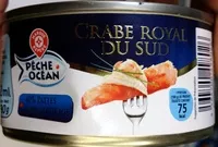 Mängden socker i Pêche océan - Crabe royal du sud