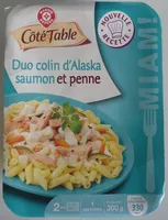 Mängden socker i Duo colin d'Alaska saumon et penne