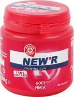 Mängden socker i Chewing gum fraise sans sucres