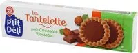 Mängden socker i Tartelette chocolat lait noisettes