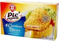 Mängden socker i 4 Cordons Bleus de Poulet, Surgelé