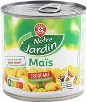 Mängden socker i Maïs croquant sans sucres ajoutés