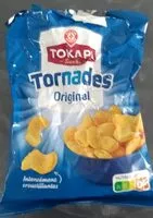 Mängden socker i Snacks soufflés tornades nature