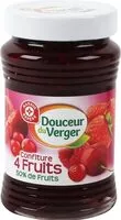Mängden socker i Confiture 4 fruits rouges
