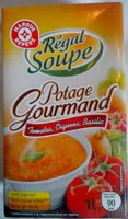 Mängden socker i Potage gourmand tomates, oignons et basilic