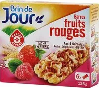Mängden socker i Barres céréales fruits rouges x 6