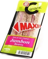 Mängden socker i Sanwich club maxi jambon-beurre