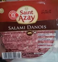 Mängden socker i Salami danois pur porc 20 tranches