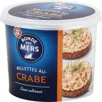 Mängden socker i Rillettes au crabe
