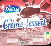 Mängden socker i Crème Dessert Chocolat Noir 125 g x 4 - 500 g