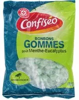 Mängden socker i Bonbons gommes acacia menthe eucalyptus - sachet