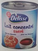 Mängden socker i Lait entier concentré sucré