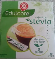 Mängden socker i Edulcorant de table à base de stévia x 40 sticks