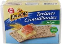 Mängden socker i Les croustillantes Seigle