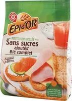 Mängden socker i Petits pains grillés blé complet sans sucres ajoutés