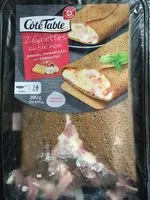 Mängden socker i Côté table - Galettes au blé noir