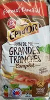 Mängden socker i Pain de mie Grandes tranches Complet
