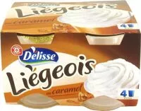 Mängden socker i Liégeois au caramel x 4