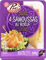Mängden socker i Samoussas au boeuf