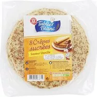 Mängden socker i Crêpes sucrées x 8