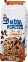 Mängden socker i Mega pepites chocolat amendes caramelisees