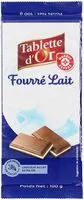 Mängden socker i Chocolat au lait extra-fin fourré lait