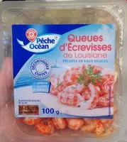 Mängden socker i Queues D'écrevisses Cuites Et Décortiquées