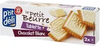 Mängden socker i P'tit Beurre Tablette Chocolat Blanc