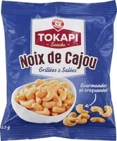 Mängden socker i Noix de cajou grillées et salées
