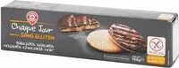 Mängden socker i Biscuits sablés nappés au chocolat noir sans gluten