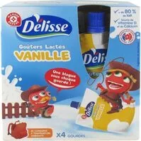 Mängden socker i Goûters lactés Délisse Vanille gourde