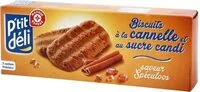 Mängden socker i Biscuits sucré et cannelle